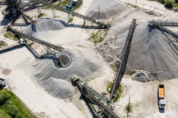 Planta de procesamiento de arena y piedra — Foto de Stock