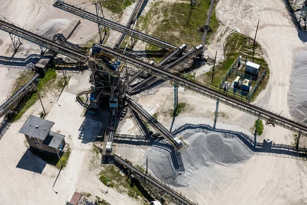 Planta de procesamiento de arena y piedra — Foto de Stock