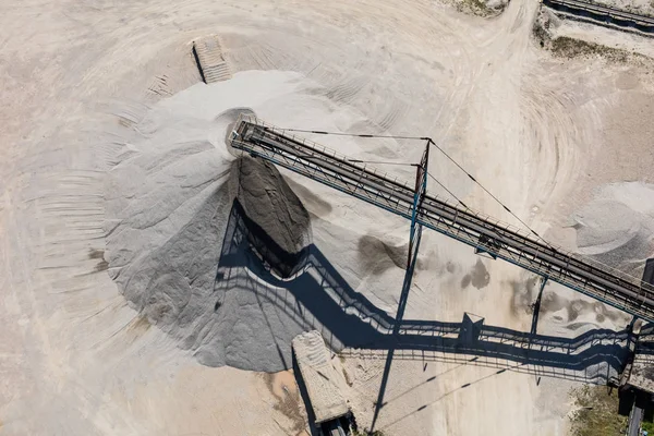 Planta de processamento de areia e pedra — Fotografia de Stock