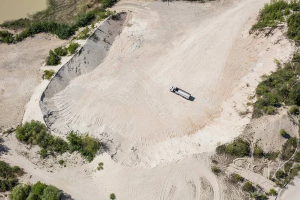 Planta de processamento de areia e pedra — Fotografia de Stock