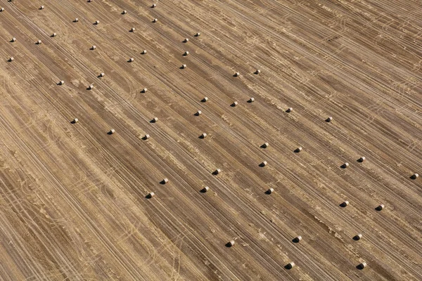Αεροφωτογραφία των αγρών συγκομιδής — Φωτογραφία Αρχείου