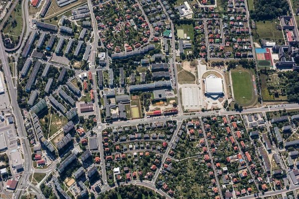 Stad centrum van Nysa — Stockfoto