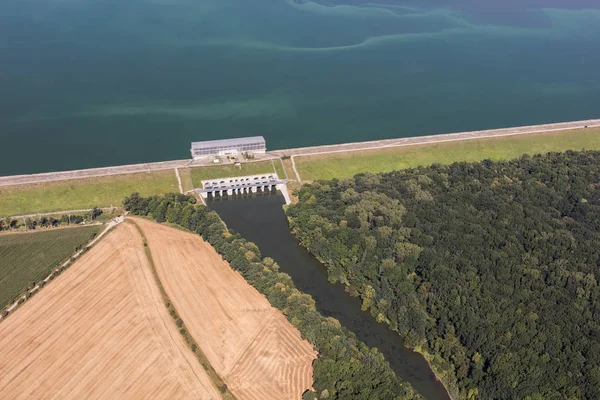 Aerial view of the lake — Stock Photo, Image