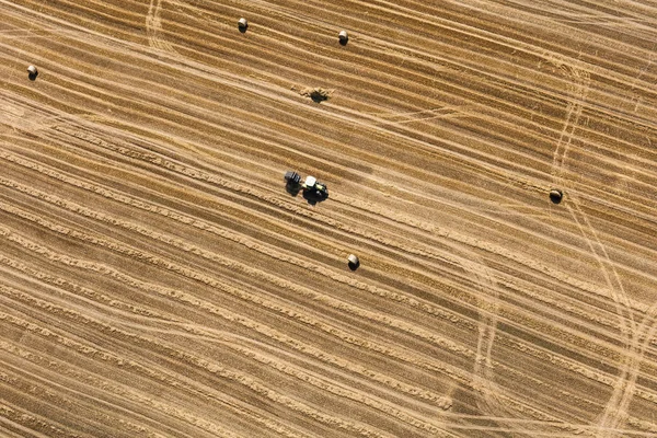 Vista aérea de los campos de cosecha — Foto de Stock