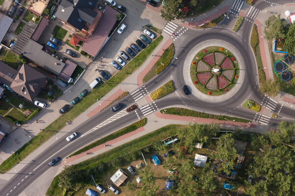 roundabout in Dziwnow city