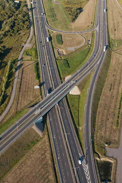 高速道路の空中風景 — ストック写真