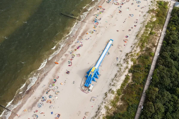 Sandy beach on Baltic sea — Stock Photo, Image