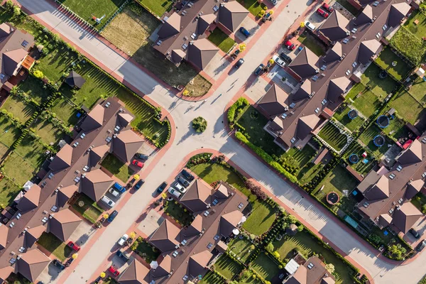 Ciudad suburbios cerca de la ciudad de Wrocaw — Foto de Stock