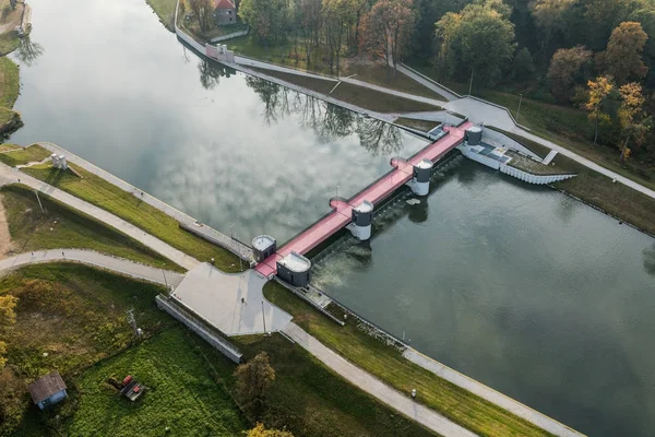 Lago Dam vicino Nysa città — Foto Stock