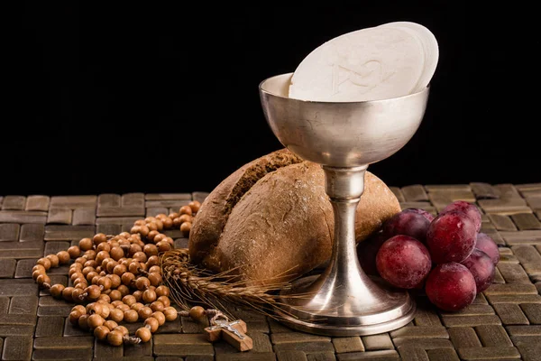 Christian Communion Composition Table — Stock Photo, Image