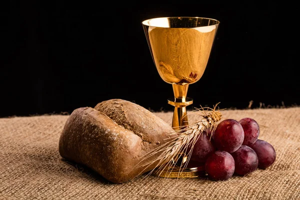 Christian Communion Composition Table — Stock Photo, Image