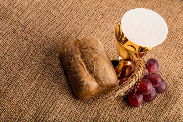 Christian Communion Composition Table — Stock Photo, Image