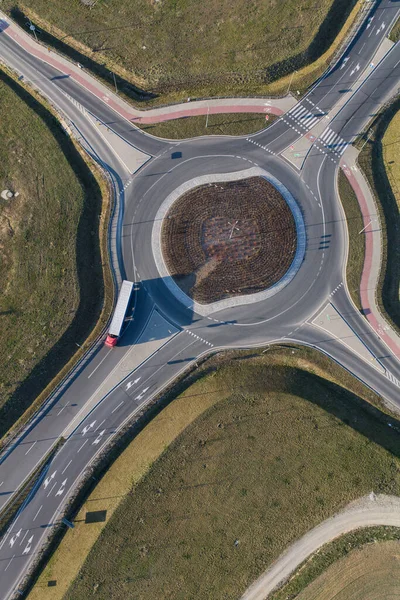 Luftaufnahme Der Autobahn — Stockfoto
