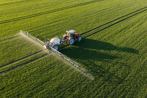 Vista Aérea Dos Campos Colheita Polônia — Fotografia de Stock