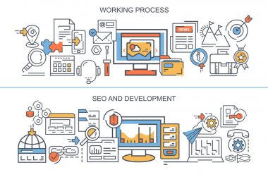 Afiş. Çalışma süreci. SEO ve geliştirme. Kavramları.