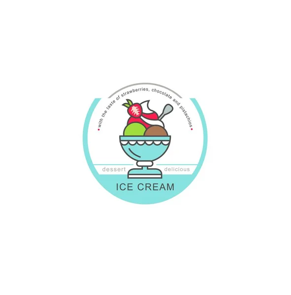 Ice Cream Logo Design Template Logo Waffle Ice Cream Different Stock