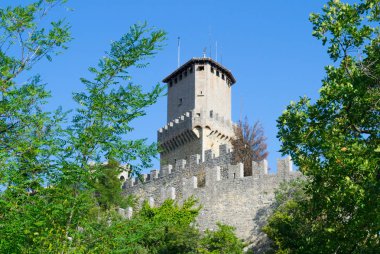 Guaita Kulesi Mount Titan San Marino. 