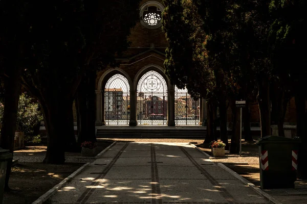 Puertas Del Cementerio Venecia Italia Lugar Tan Hermoso Para Visitar — Foto de Stock
