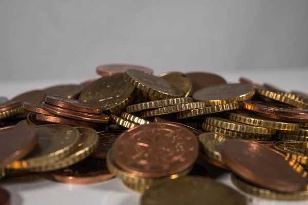 a heap of money, a pile of money, macro shot of some euros, money close up