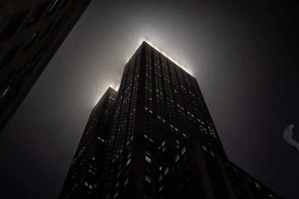 New York şehri, gece yağmur ve sis sırasında, New York City Image