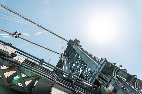 Puente Manhattan Nueva York Fotografias Hermosos Puentes América Nueva York —  Fotos de Stock