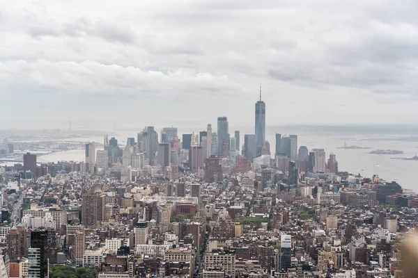 New York New York Panorama Usa Pohled Budovy Empire State — Stock fotografie