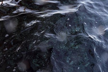 Yüzeyden gelen su yüzeyi, mükemmel okyanus arkaplanı, su dokusu