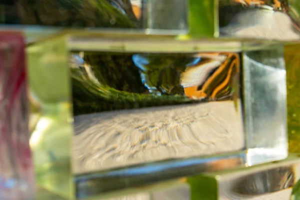 Elvont üveg háttér. üveg textúra háttér — Stock Fotó