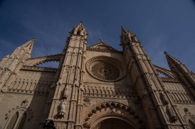 Kathedralen-La Seu, Kraliyet Sarayı, Palma de Mallorca 'da La Almudaina, Palma de Mallorca' da bilinen yerler.,