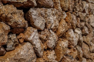 Taş duvar dekoratif yüzeyleri, eski taş duvarlar.