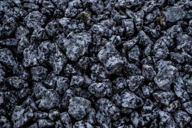 Pek çok küçük taşın zemin taşı gri arka planı, taşların arka planı, gri taş, arkaplan dokusu.