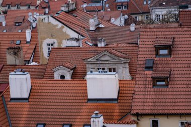 over the top of Prague, amazing photography of rooftops in the city of Prague Czech republic