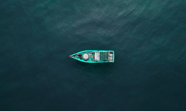 Fishermen Workplace Fisher Boat Shot Drone Facing Shot Drone Only Stock  Photo by ©FitchGallery 179058676