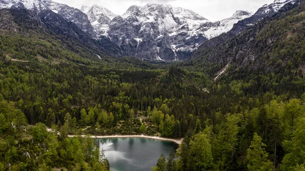 Austrian Mountain Range Austrian Lake Front Austrian Alps Huge Mountains — Stock Photo, Image