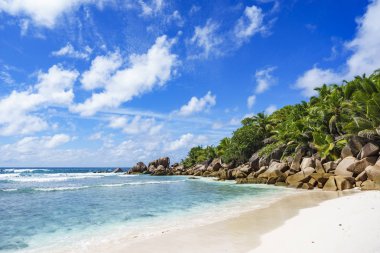 Cennet plaj Seyşeller, anse cocos, la digue 23