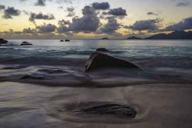 anse soleil, Seyşeller 2 gün batımında