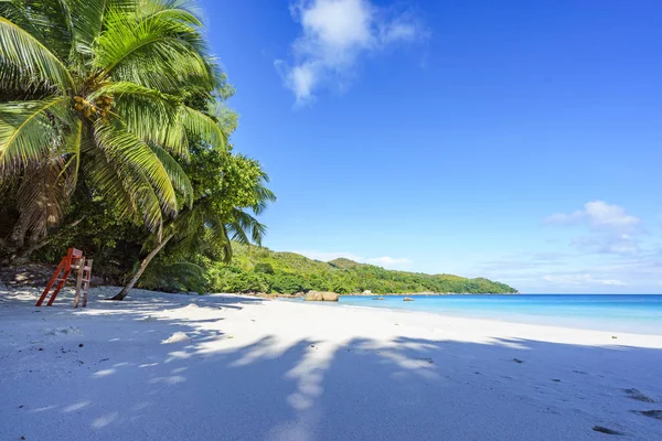 Atemberaubender paradiesischer Strand bei anse lazio, praslin, seychellen 19 — Stockfoto