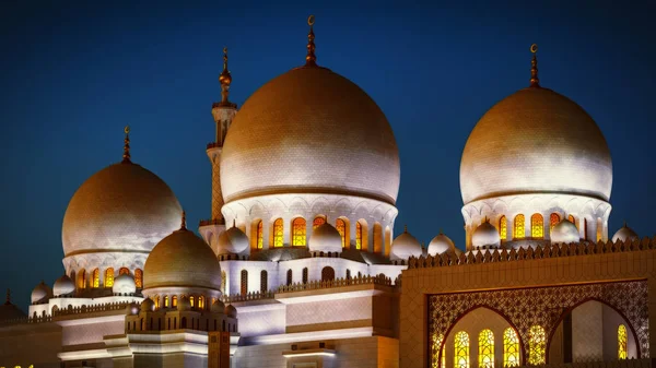 Sejk Zayed nagy mecset Abu Dhabiban 18 — Stock Fotó