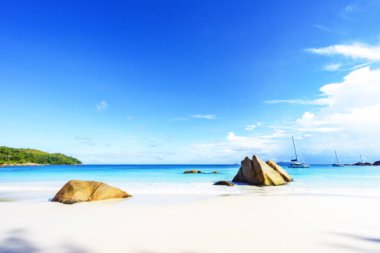 anse lazio, praslin, Seyşeller 57 çarpıcı Cennet plaj