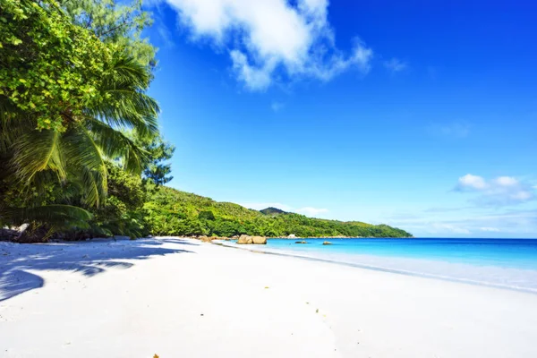 Atemberaubender paradiesischer Strand bei anse lazio, praslin, seychellen 26 — Stockfoto