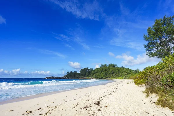 Krásná rajská pláž v zálivu, policie Seychely 1 — Stock fotografie