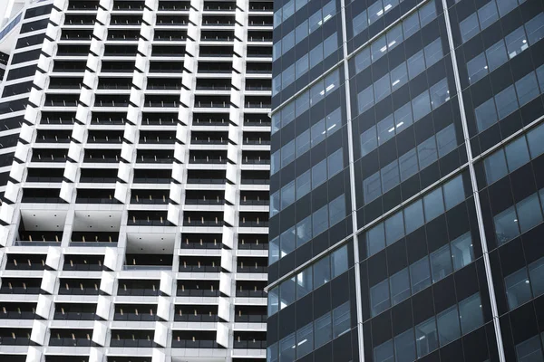 Szűrt Office üzleti felhőkarcoló homlokzat — Stock Fotó
