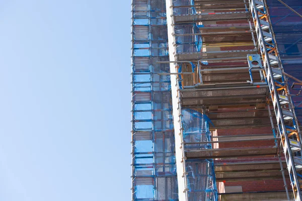 Scaffolding construction site building — Stock Photo, Image