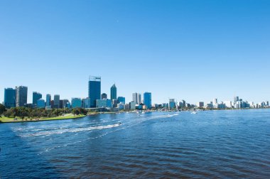 Manzarası Perth Avustralya yelkenli tekneler Swan River