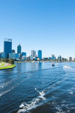 Manzarası Perth Avustralya yelkenli tekneler Swan River