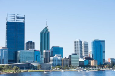 Manzarası Perth Avustralya yelkenli tekneler Swan River