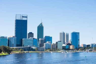 Manzarası Perth Avustralya yelkenli tekneler Swan River