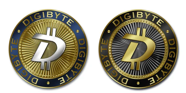 Kryptovaluutta DIGIBYTE kolikko — kuvapankkivalokuva