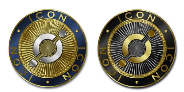 Moneda de ICON criptomoneda — Foto de Stock