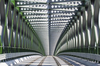 Sonsuz endüstriyel simetrik çelik köprü tramvay parçalar 